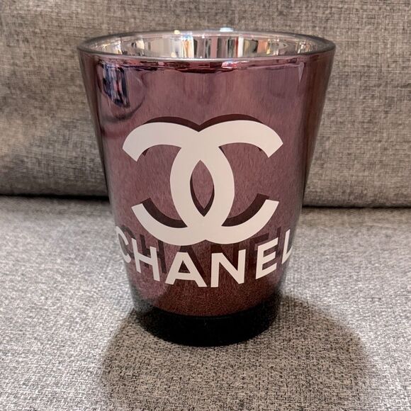 CHANEL Deep Purple Glass Candle - Picture 1 of 7